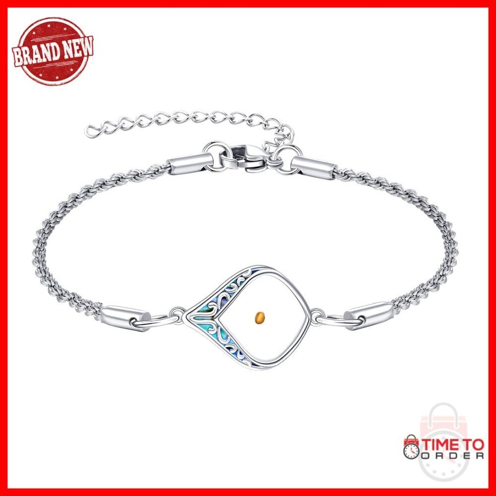Sterling Silver Mustard Seed Faith Charm Bracelet Elegant Filigree Christian